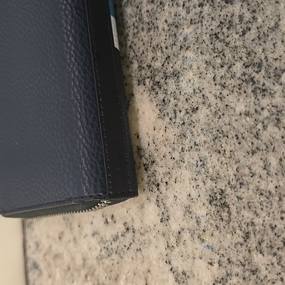 Michael Kors Navy Blue Long Zipper Wallet NWT - Picture 3 of 5